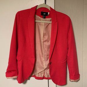 H&M | Women's Pink Blazer Size 8